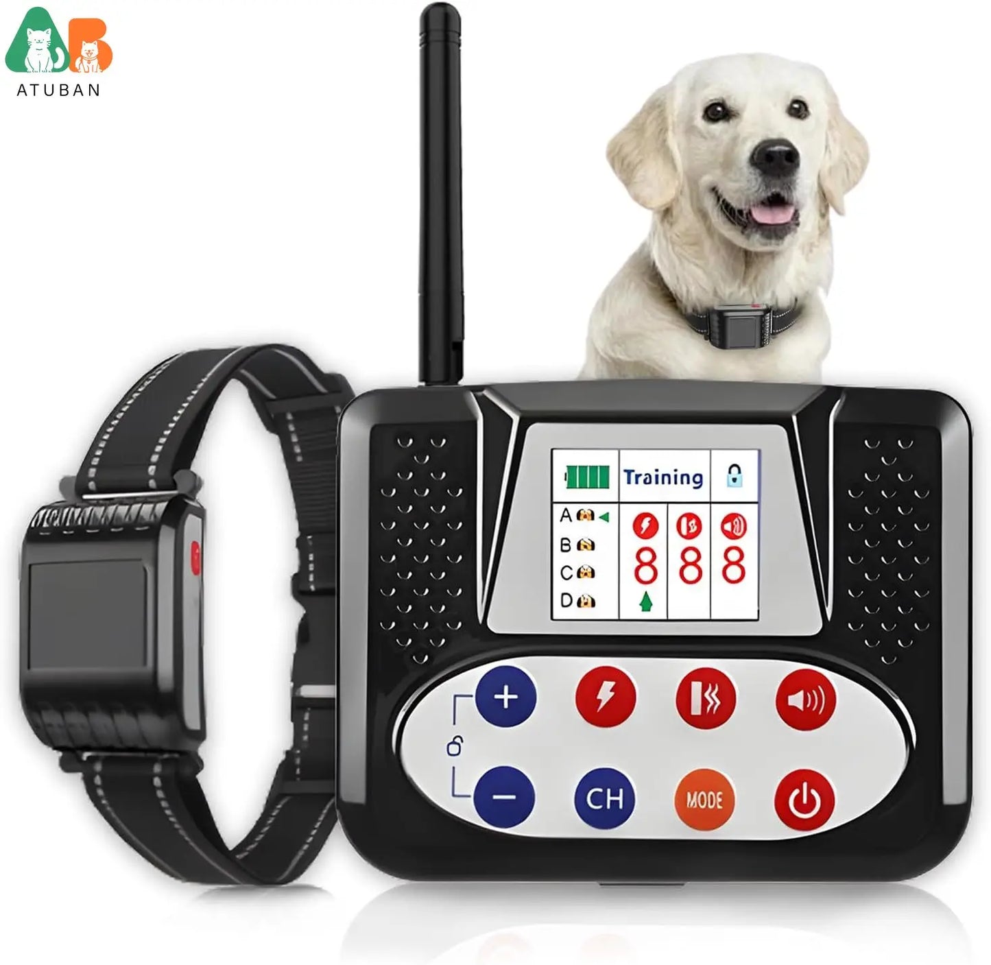 Invisible Fence for Dogs,2-In-1 Electric Dog Fence&Remote Training Collar,Wireless Dog Fence IPX6 Waterproof Training Collar
