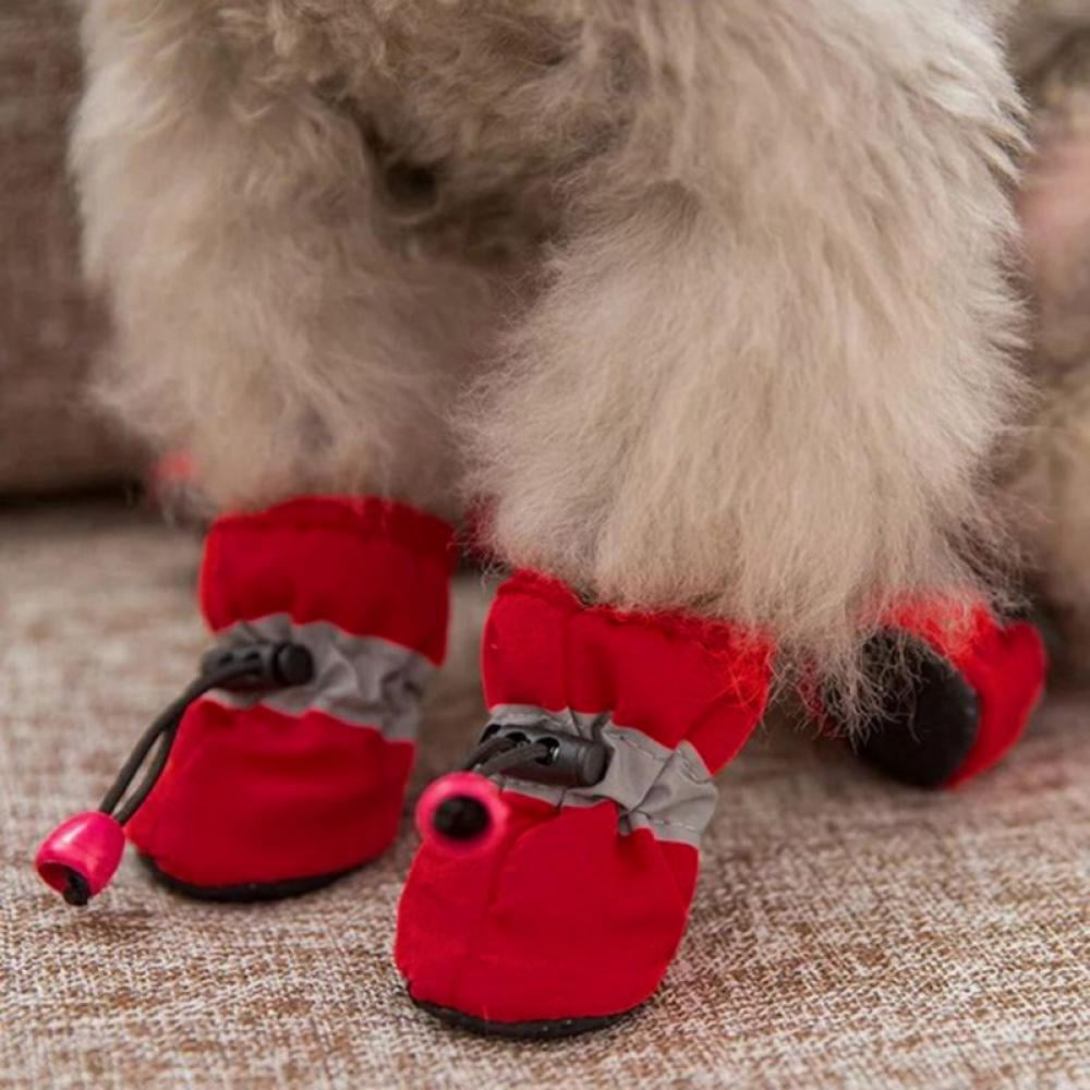 Winter Dog Shoes for Small Dogs,Anti-Slip Dogs Boots Paw Protector