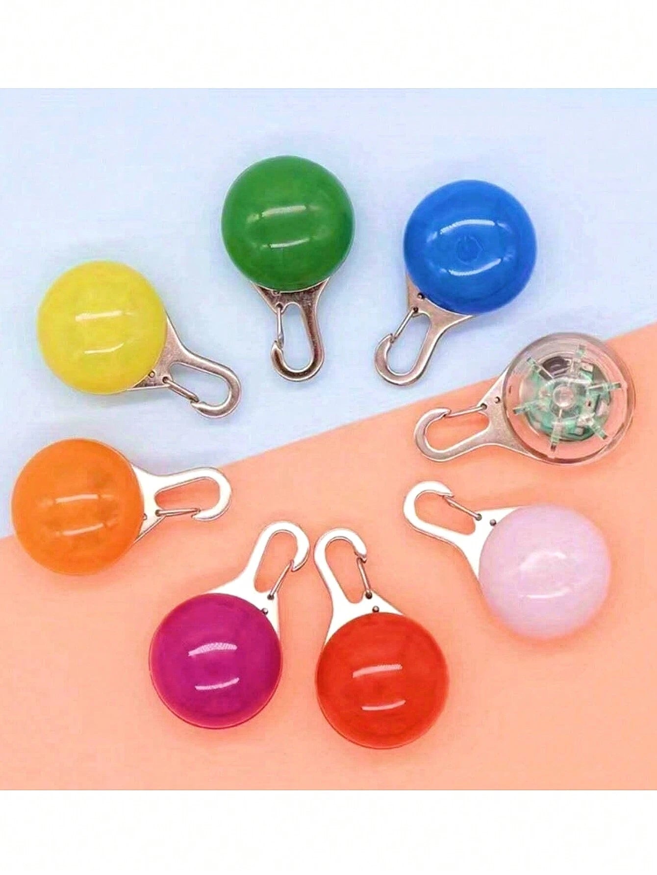 1Pc Random Pet Luminous Pendant Anti-Lost Tag, Light up Your Dog'S Night Walks!
