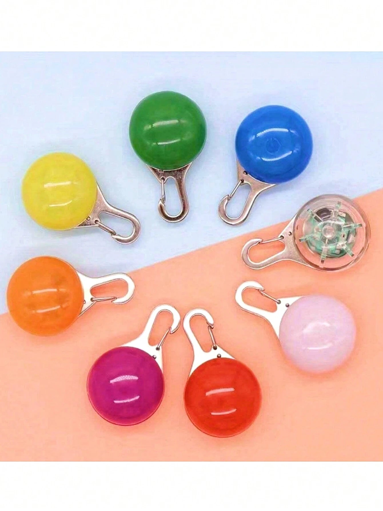 1Pc Random Pet Luminous Pendant Anti-Lost Tag, Light up Your Dog'S Night Walks!