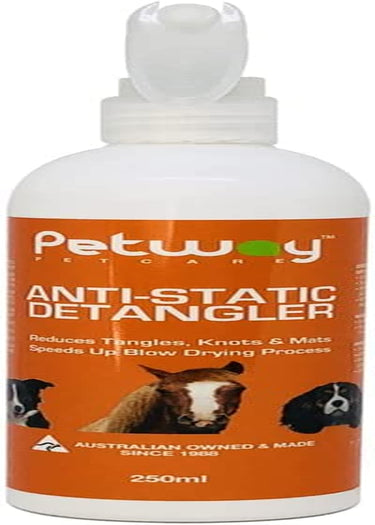 Petcare Anti-Static Detangler Spray –Dematting Spray for Dogs and Cats, Pet Detangling Anti-Static Spray, Free of Phosphates, Parabens & Enzymes – Tangle Remover, Daily Grooming Aid - 8.45 Oz