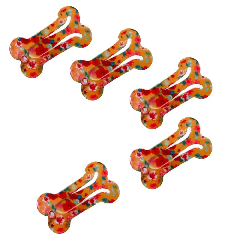 5Pcs Pet Colorful Hairpin Puppy Mini Dog Bone Hair Clips Pet Hair Grooming Clips Dog Hair Accessories