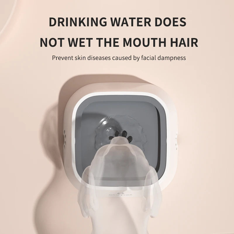 Elspet Dog Drinking Water Bowl Floating Non-Wetting Mouth Vehicle Mounted Floating Dog Cat Bowl without Spill 1L Water Dispense