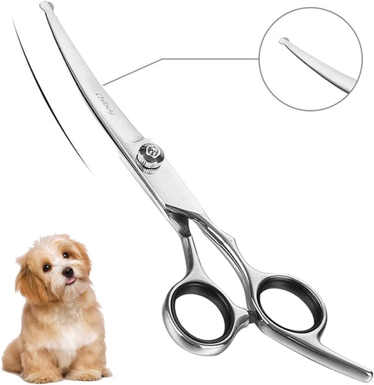 Curved Dog Grooming Scissors with round Tips