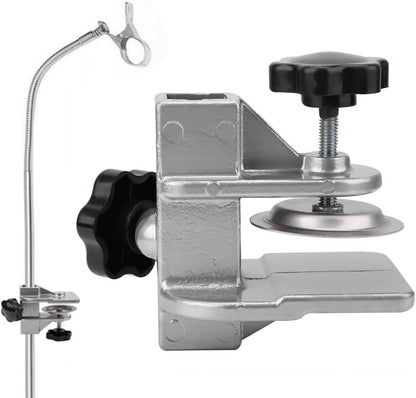 Pet Grooming Table Arms Clamp - Metal Dog Grooming Table Arm H Bar Clamp Holder Aid Accessory Hair Dryer Clamp Clip Pet Grooming Table Accessories(Inner Dia 2.3×2.3Cm)