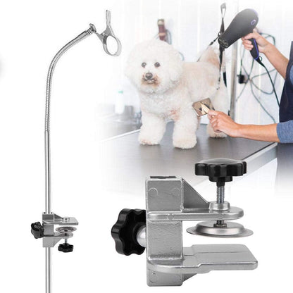 Pet Grooming Table Arms Clamp - Metal Dog Grooming Table Arm H Bar Clamp Holder Aid Accessory Hair Dryer Clamp Clip Pet Grooming Table Accessories(Inner Dia 2.3×2.3Cm)