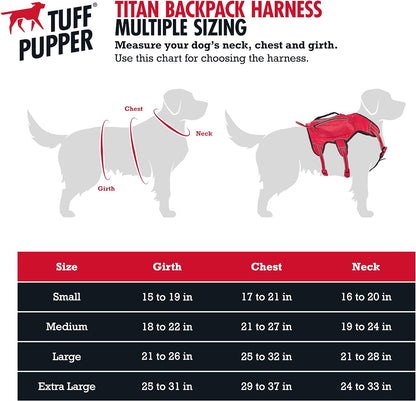 Escape Proof Dog Harness with Four Pockets | Waterproof Backpack Harness | Full Body Dog Lift Handle | 5 Point Adjustable Fit | 3M Reflective for Safety | Dog Hiking Harness for Day Trips