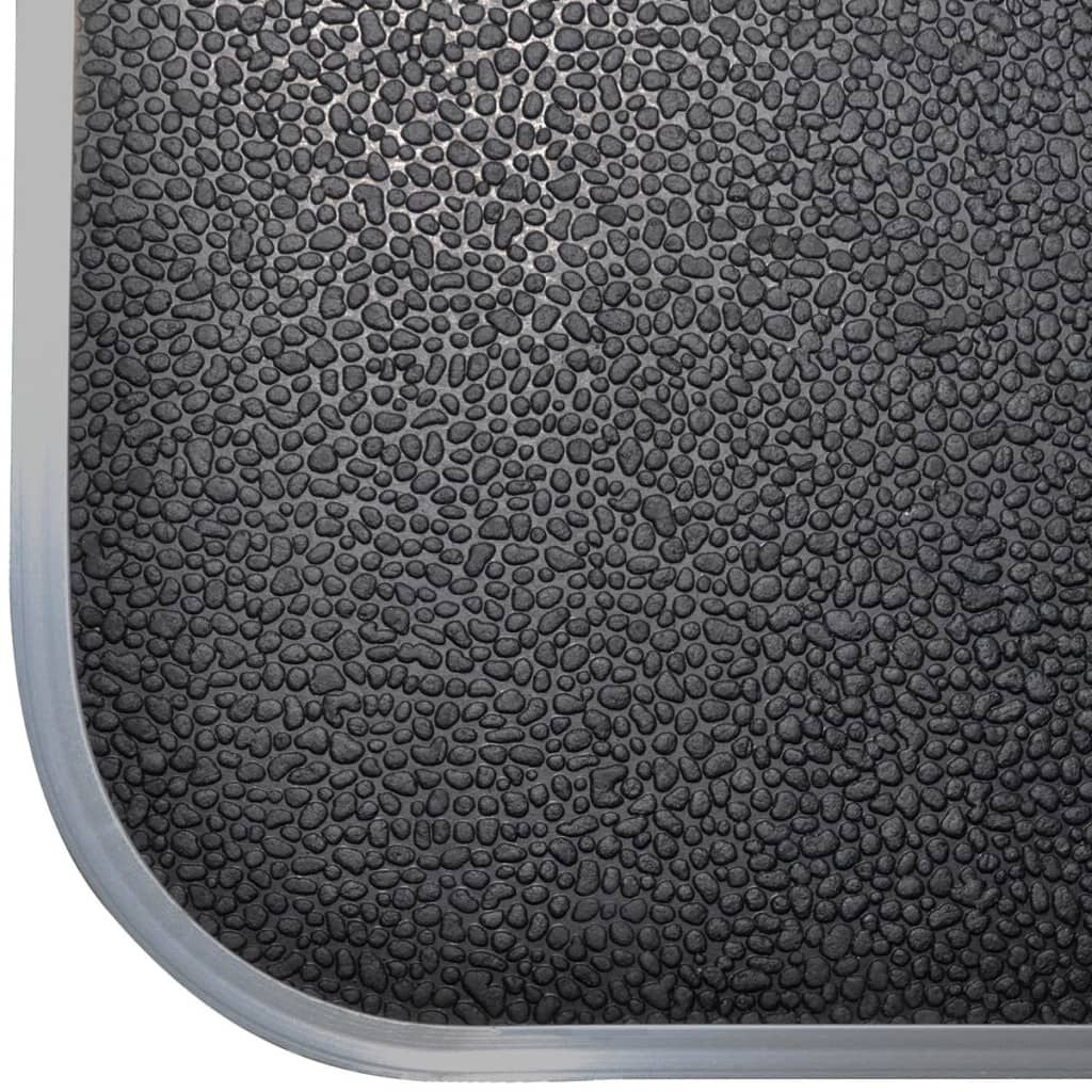 Dog Grooming Table Black Engineered Wood with Rubber Surface Medium