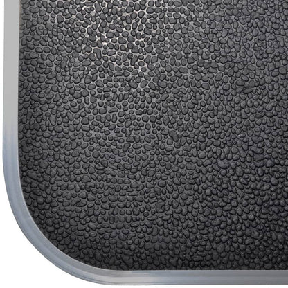 Dog Grooming Table Black Engineered Wood with Rubber Surface Medium