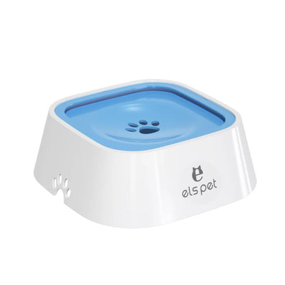 Elspet Dog Drinking Water Bowl Floating Non-Wetting Mouth Vehicle Mounted Floating Dog Cat Bowl without Spill 1L Water Dispense