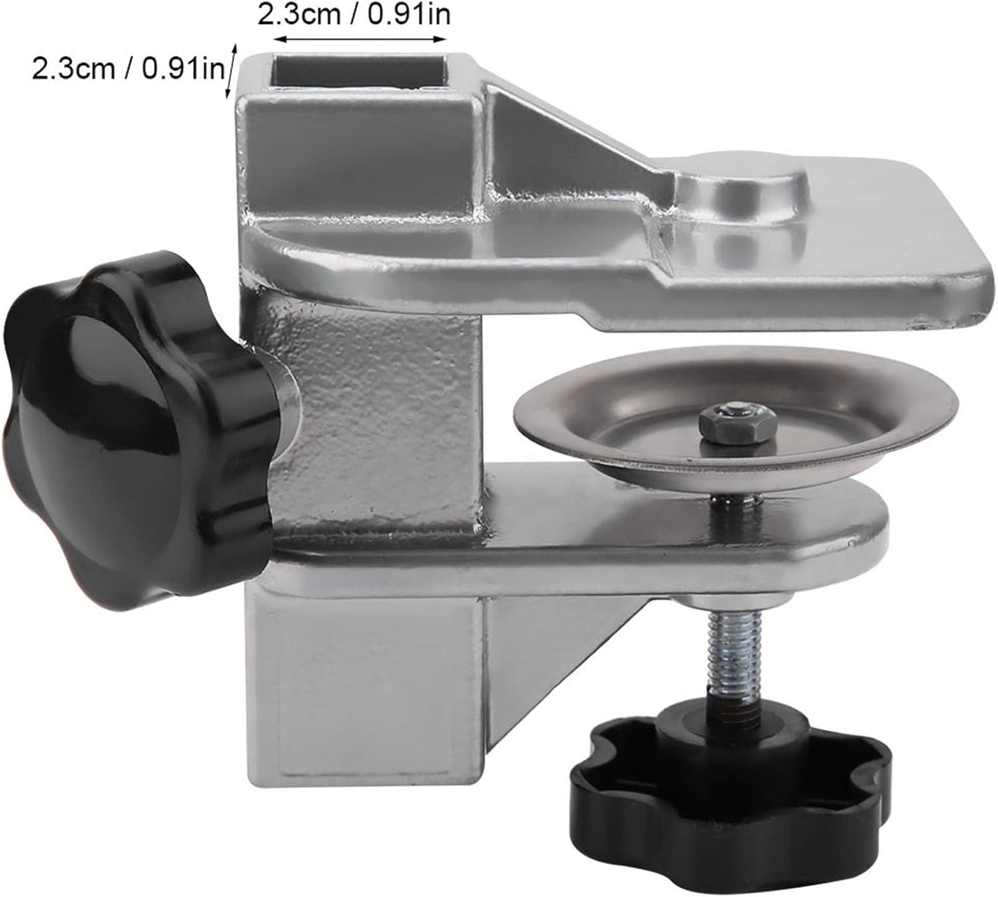 Pet Grooming Table Arms Clamp - Metal Dog Grooming Table Arm H Bar Clamp Holder Aid Accessory Hair Dryer Clamp Clip Pet Grooming Table Accessories(Inner Dia 2.3×2.3Cm)