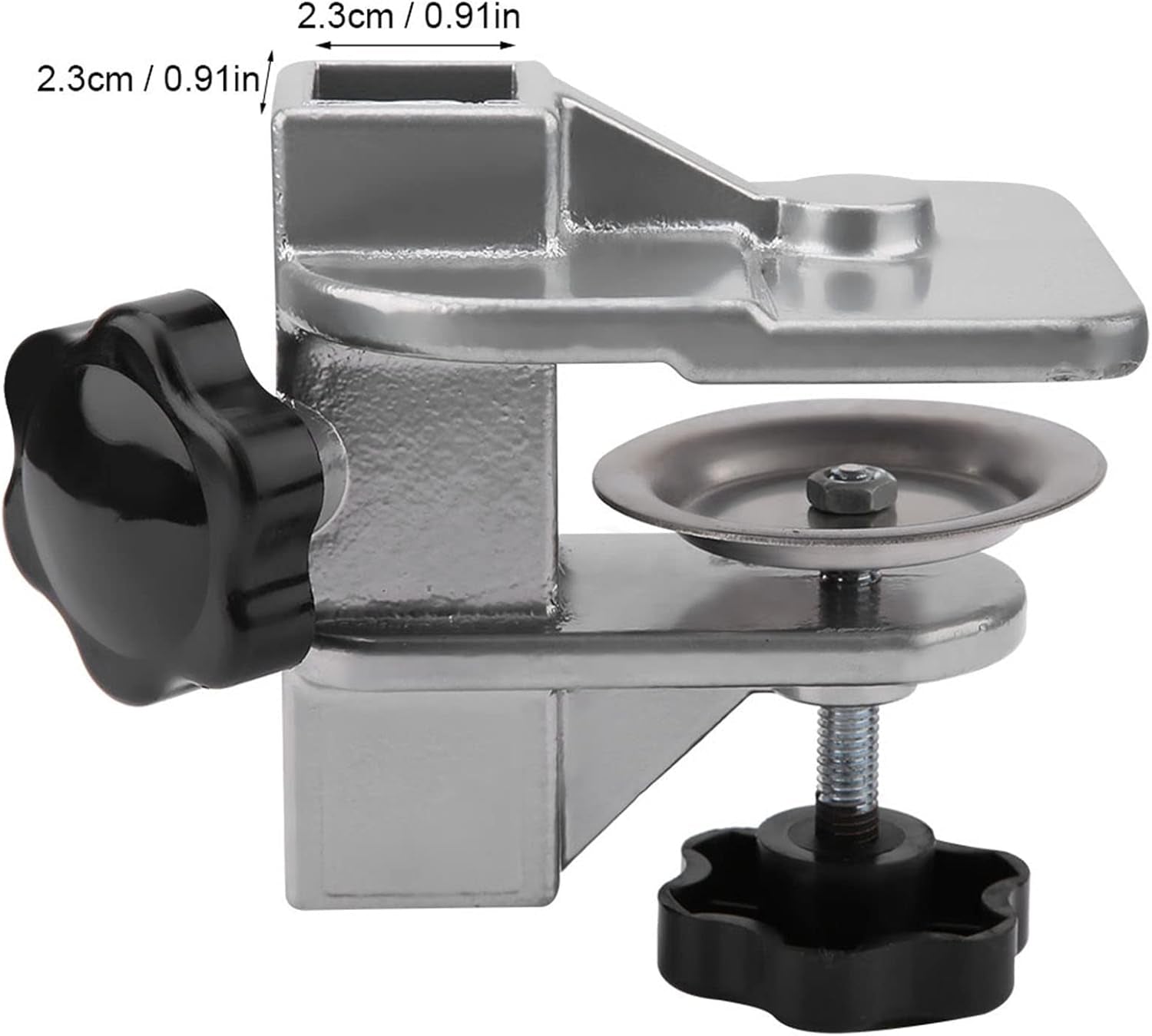 Pet Grooming Table Arms Clamp - Metal Dog Grooming Table Arm H Bar Clamp Holder Aid Accessory Hair Dryer Clamp Clip Pet Grooming Table Accessories(Inner Dia 2.3×2.3Cm)