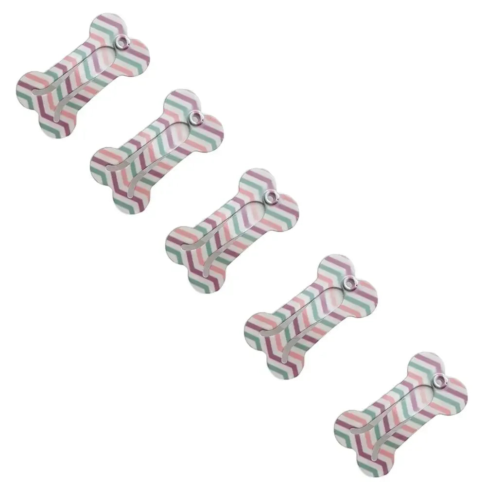 5Pcs Pet Colorful Hairpin Puppy Mini Dog Bone Hair Clips Pet Hair Grooming Clips Dog Hair Accessories